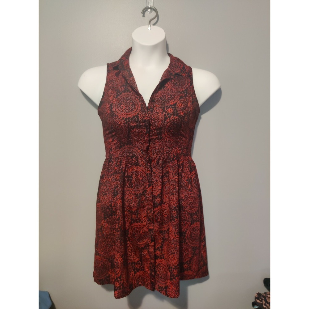 Mac + Jac Women's Size Medium Long Button Up Tank EUC *